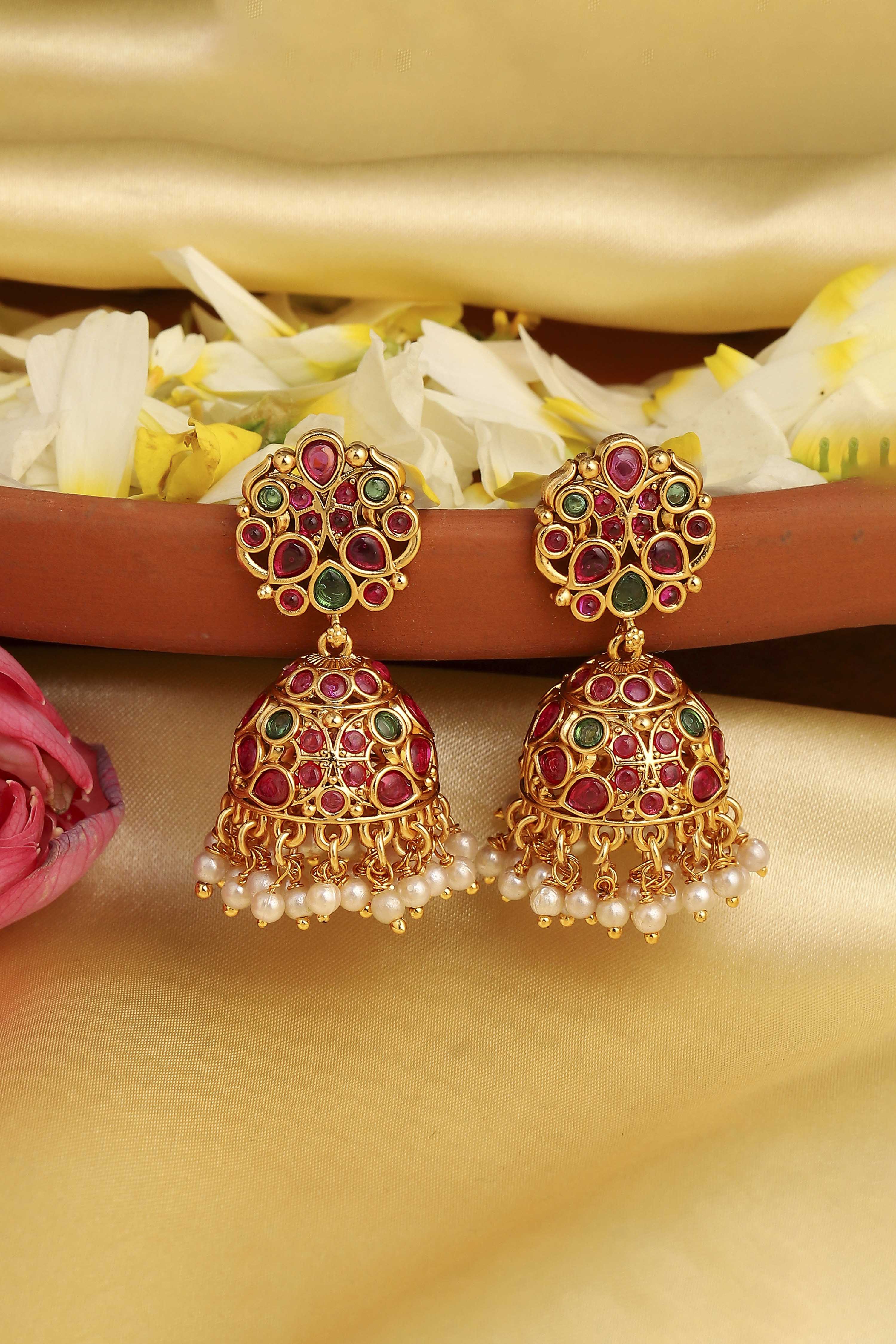 Multicolour Textured Earrings image number 0