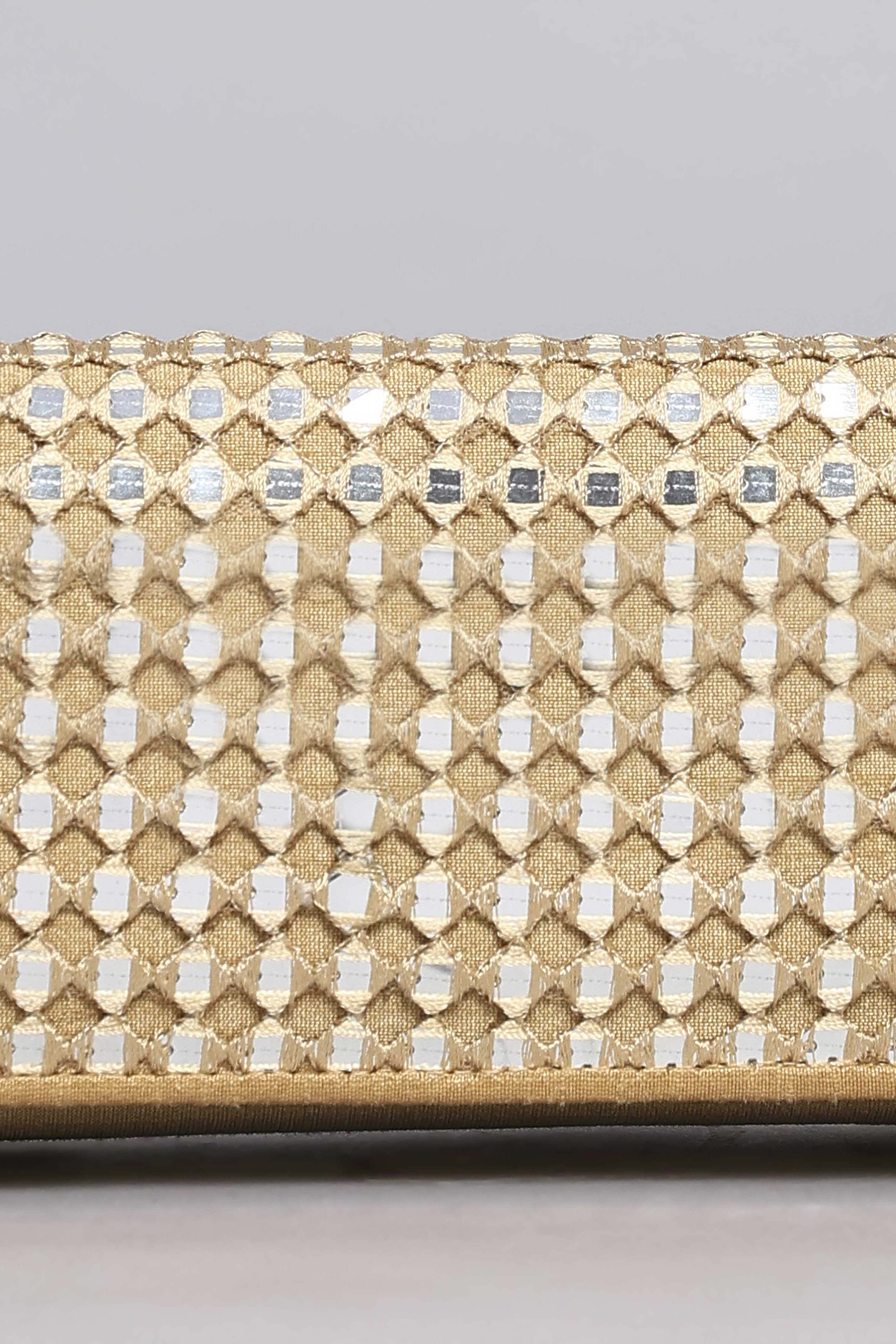 Gold Polycotton Clutch image number 1