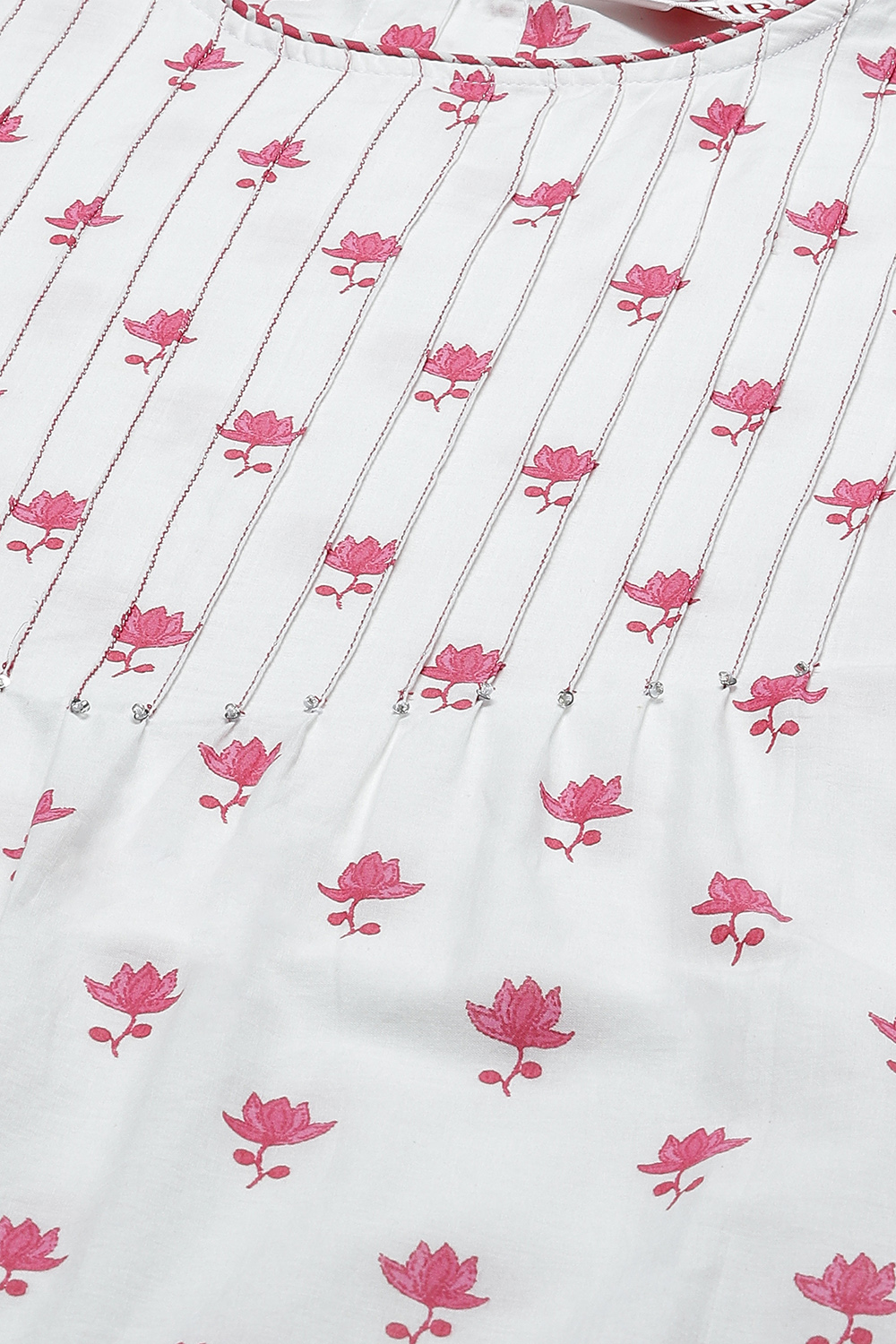 Sky Blue Cotton Straight Kurta image number 1