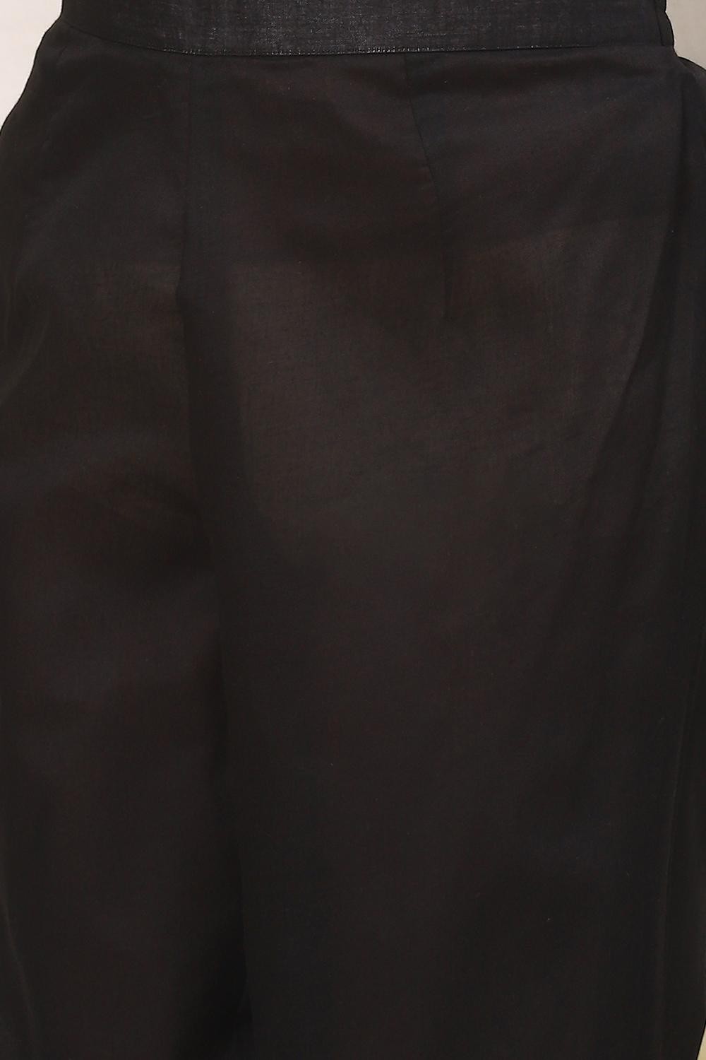 Beige Cotton Handloom Unstitched Suit Set image number 3