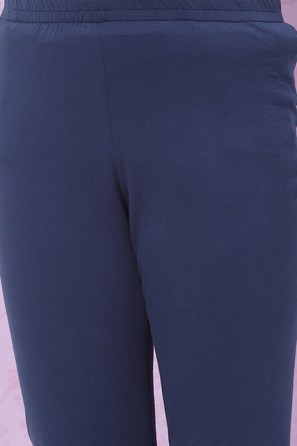 Blue Cotton Flared Kurta Churidar Suit Set image number 5