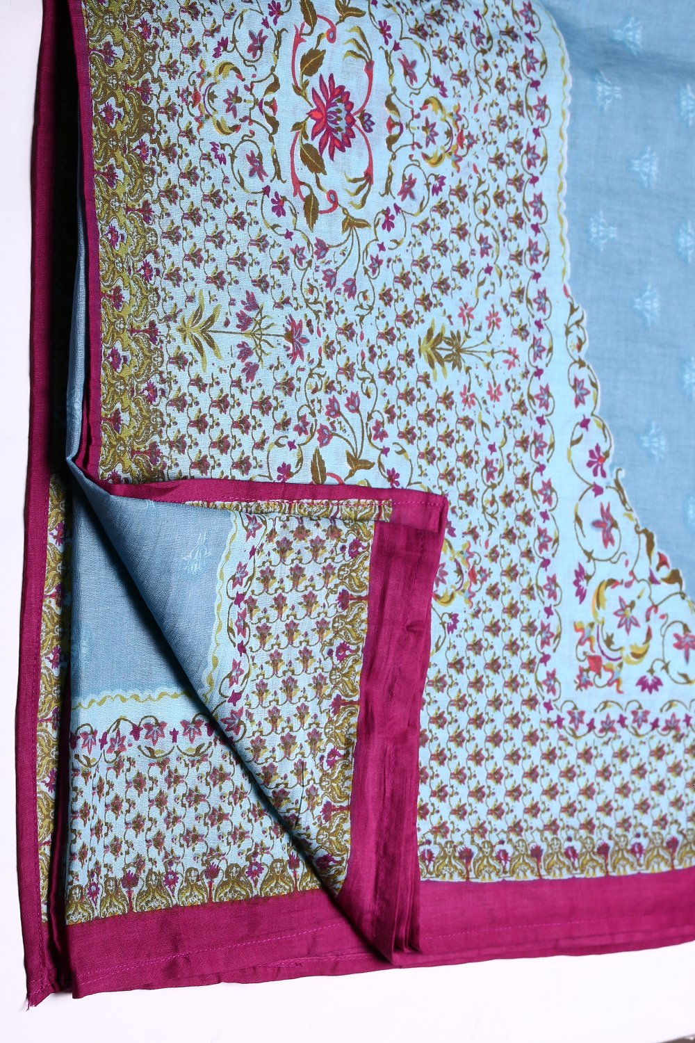 Beige Cotton Straight Kurta Palazzo Suit Set image number 1