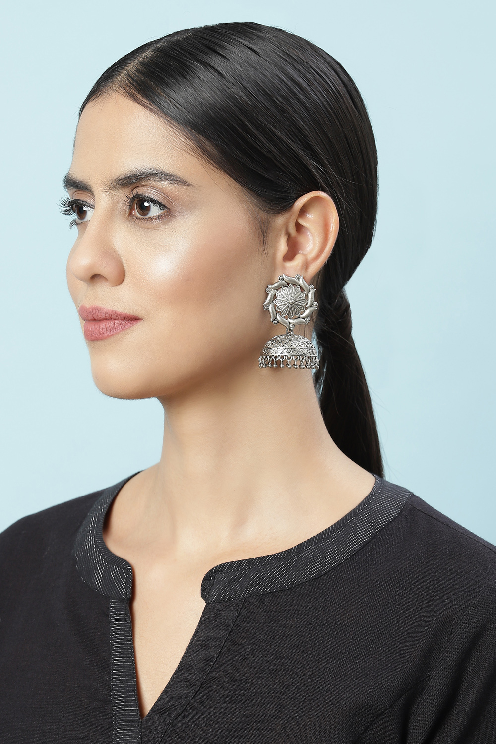 Oxidised Earrings image number 3