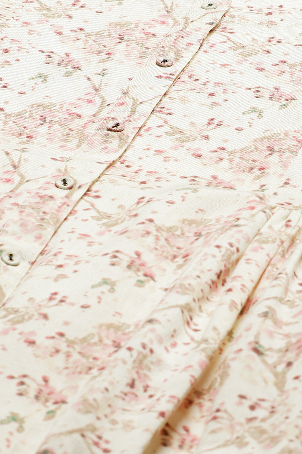 Natural LIVA Flared Printed Dress image number 1