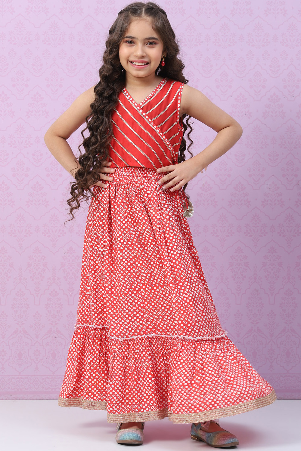 Blue Art Silk Lehenga Set image number 0