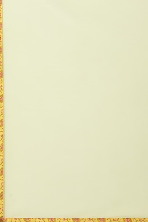 Yellow Cotton Blend Kalidar Kurta Pants Suit Set image number 3