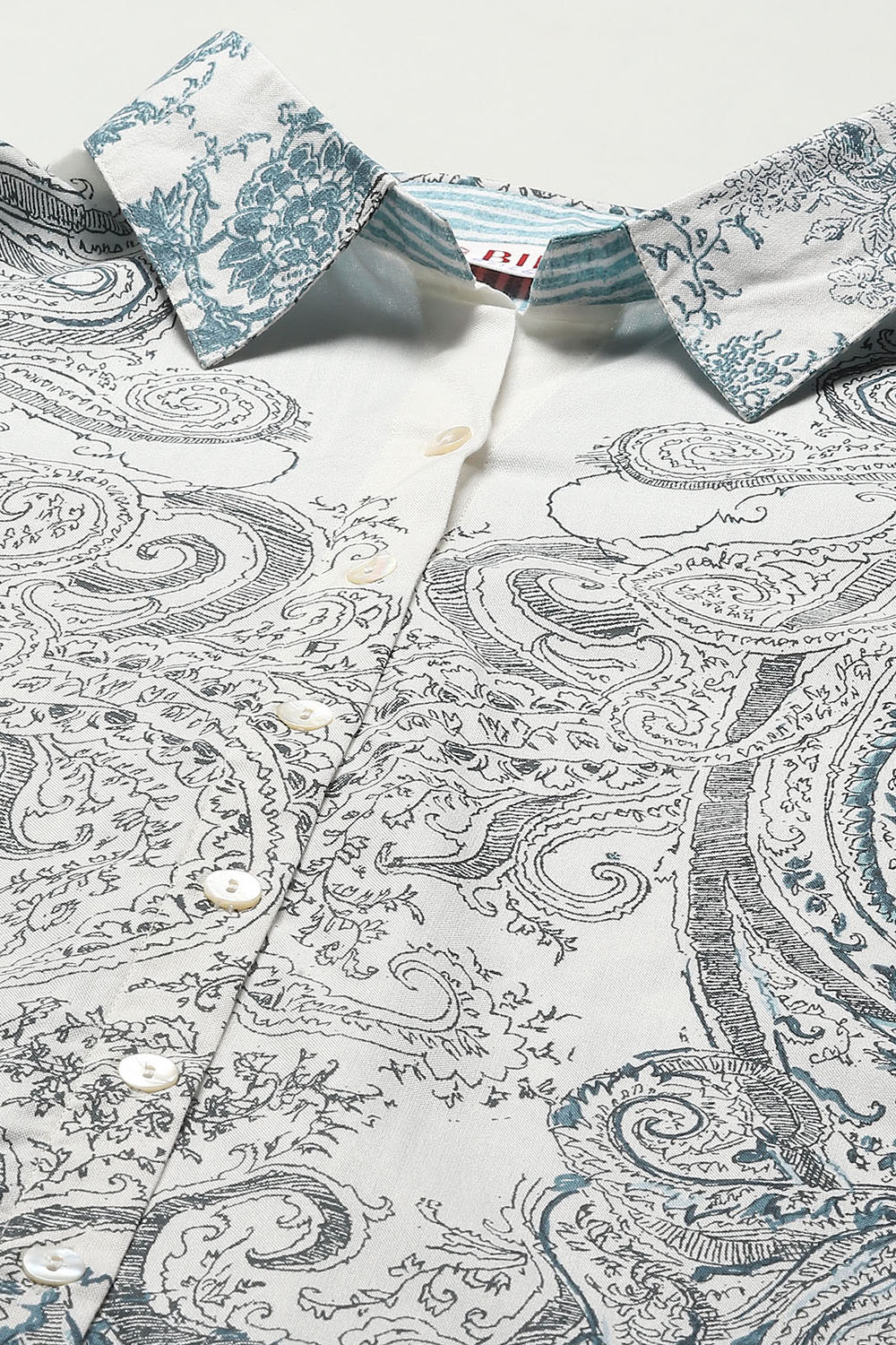 Yellow Viscose Straight Printed Shirt image number 1