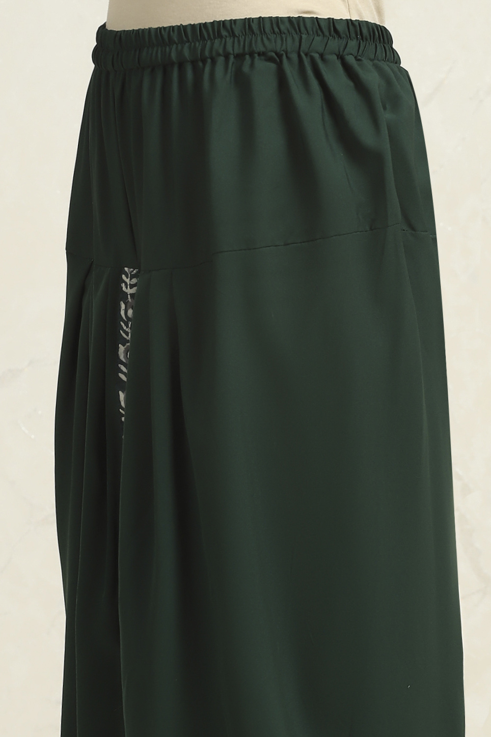 Red Cotton Blend Printed Unstitched Suit Set image number 3