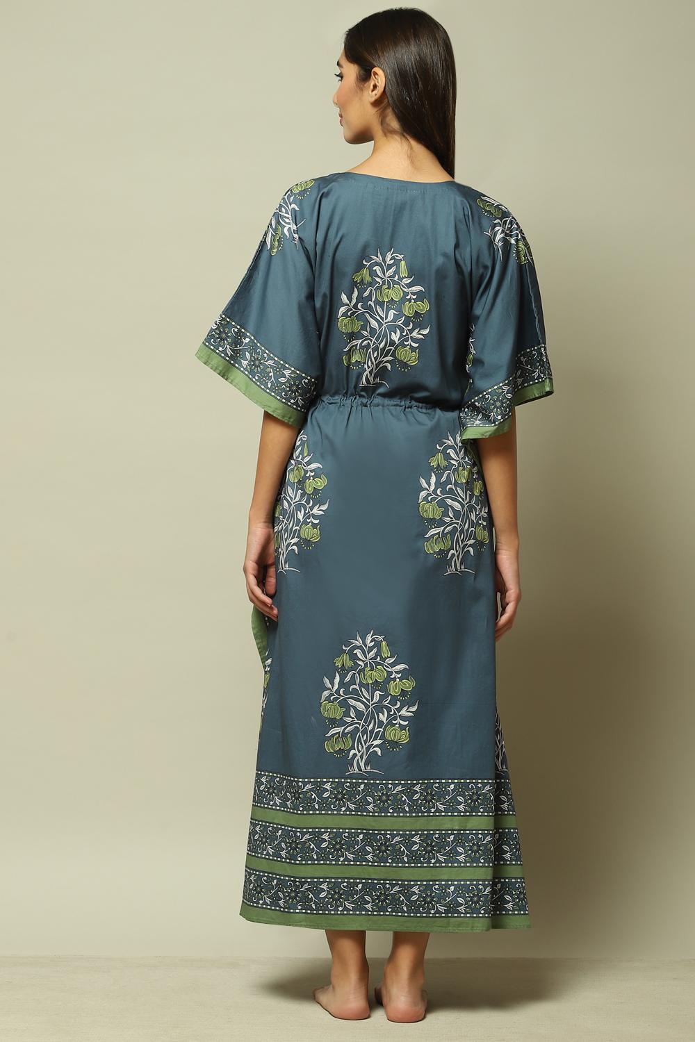 Grey Cotton Printed Nightwear image number 4