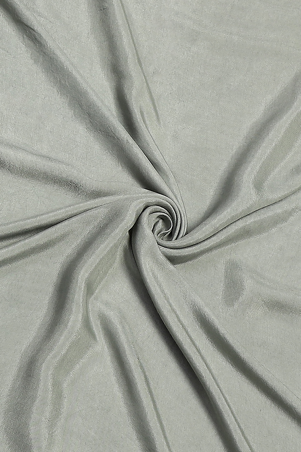 Grey Chanderi Hand Embroidered Unstitched Suit Set image number 2