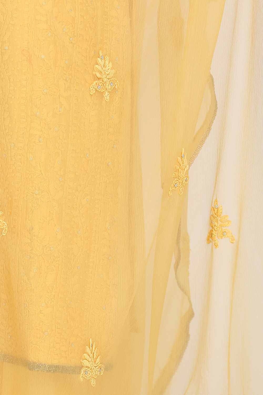 Peach Viscose Silk Machine Embroidered Unstitched Suit Set image number 5