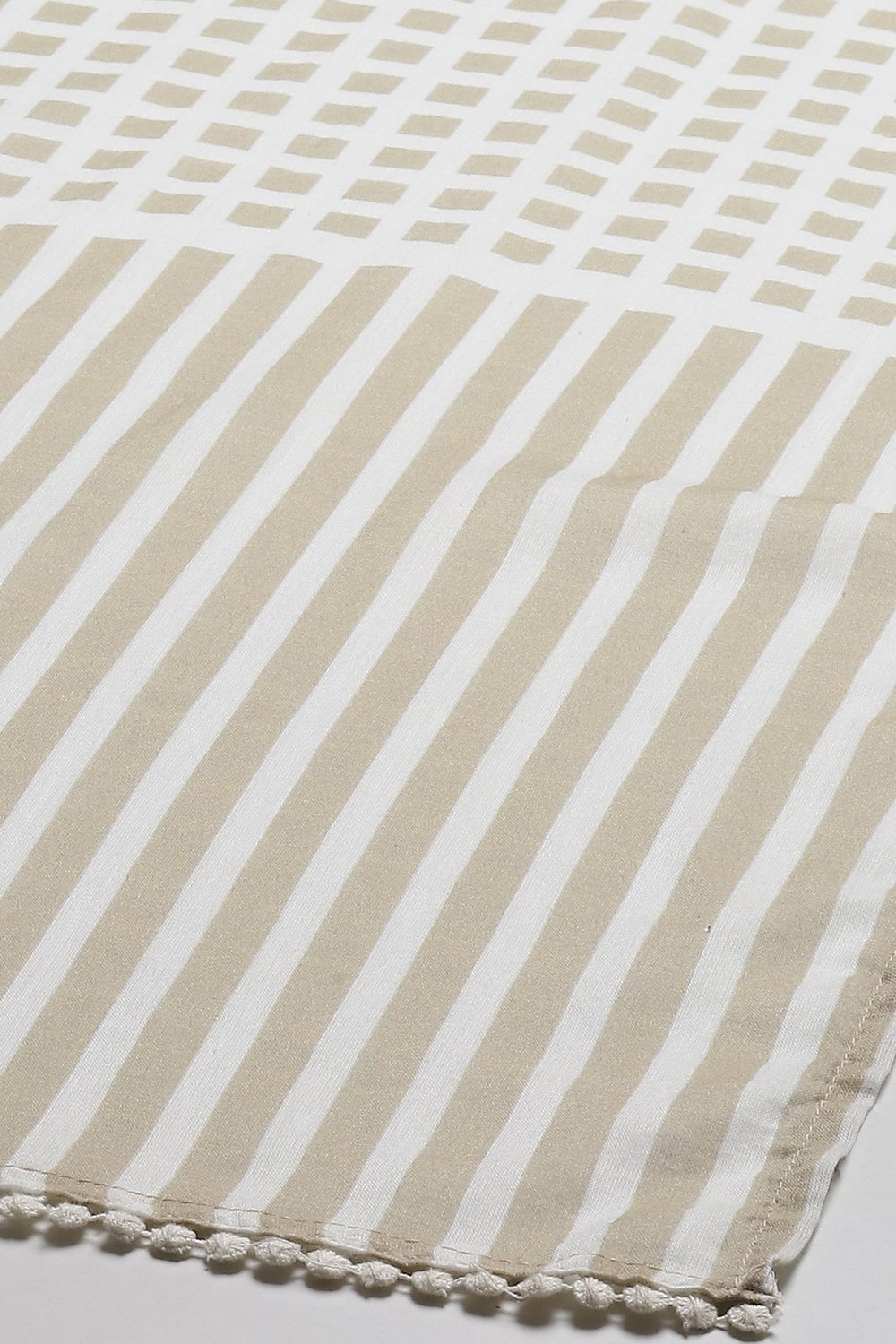 Red Cotton Blend Straight Kurta Palazzo Suit Set image number 3