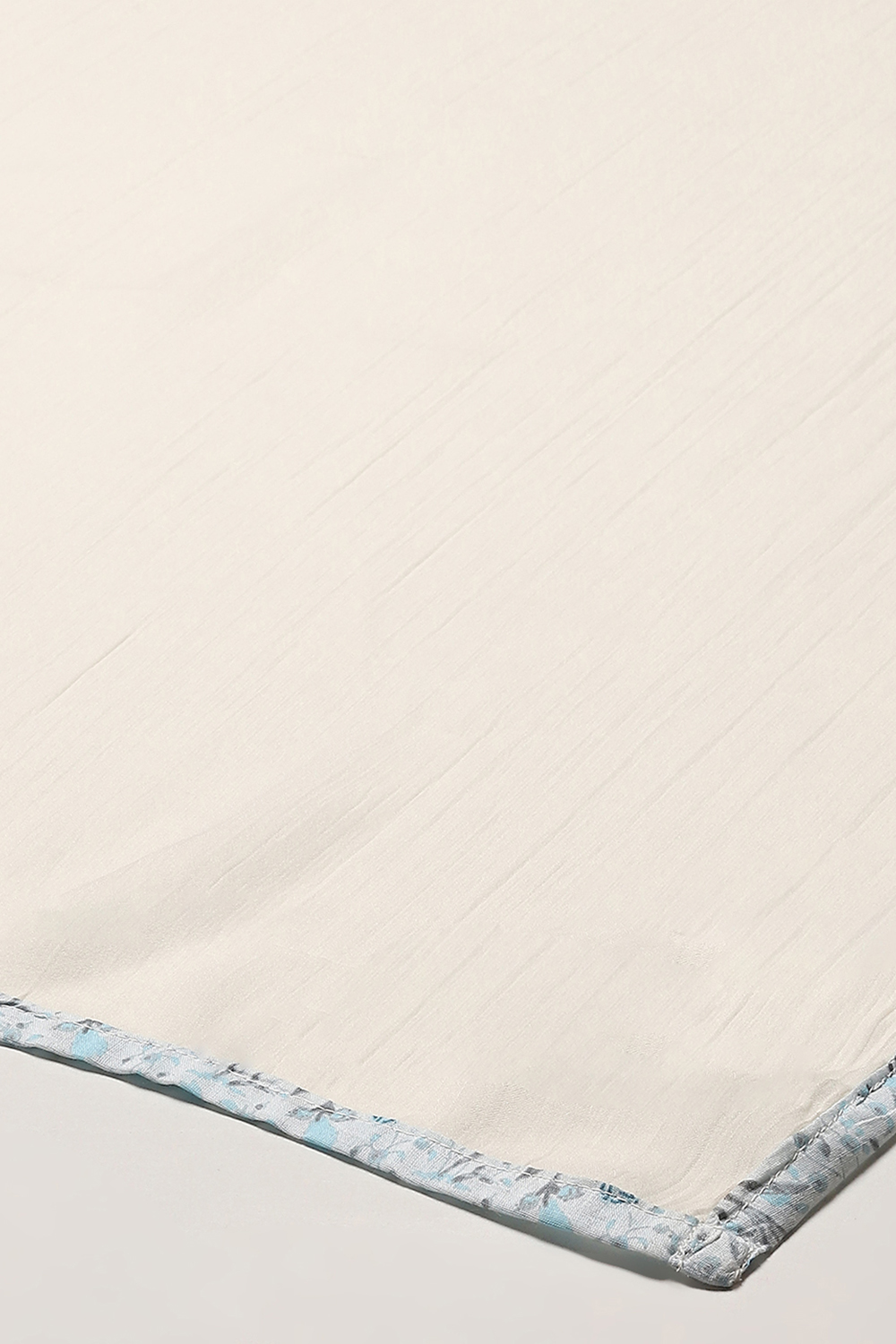 Powder Blue Cambric Narrow Kurta Pant Suit Set image number 3