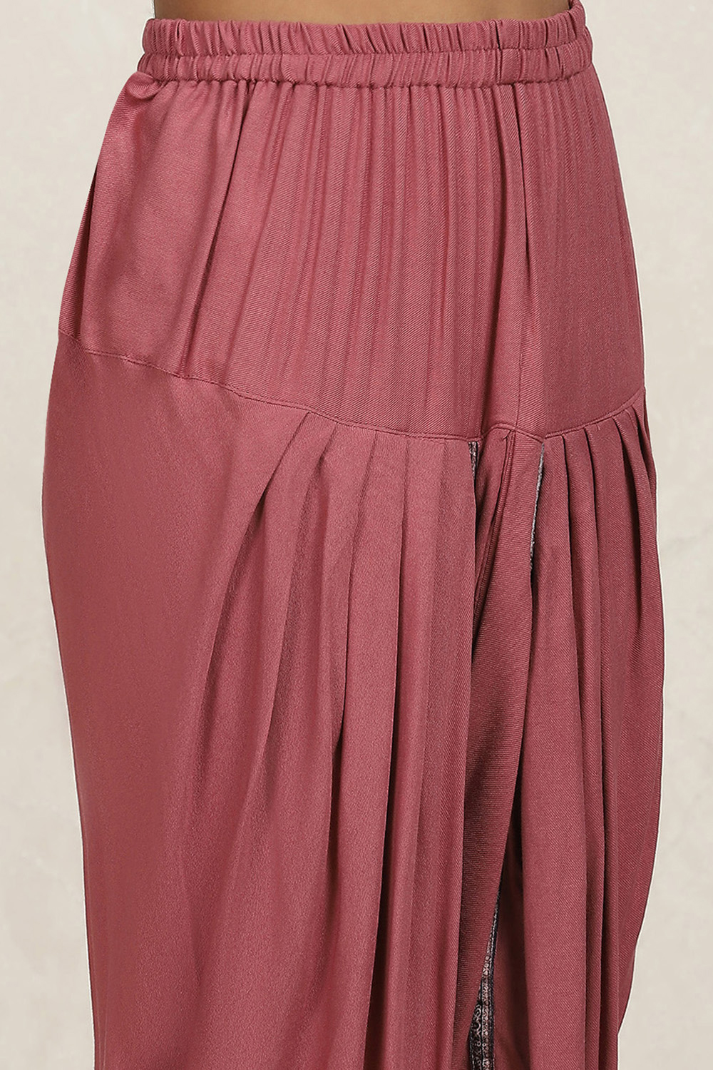 Brown Velvet Digital Print Unstitched Suit Set image number 3