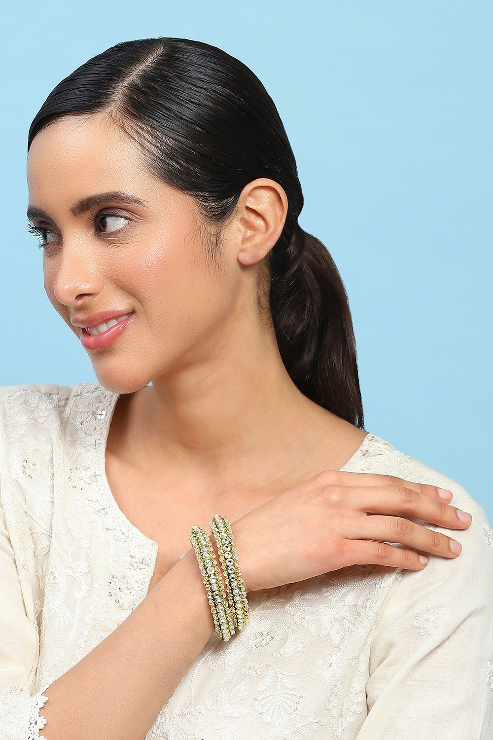 Green Alloy Bangle image number 3