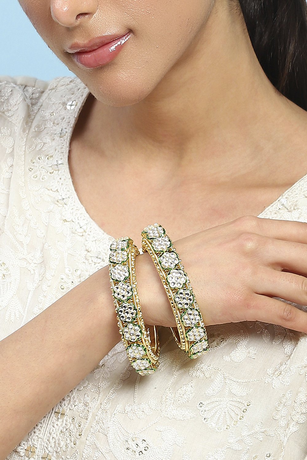 Green Alloy Bangle image number 1