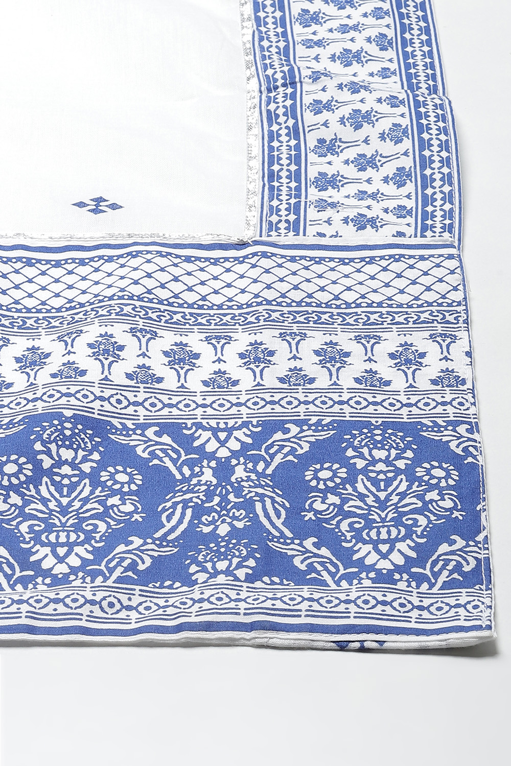 Black Cotton Anarkali Kurta Churidar Suit Set image number 2