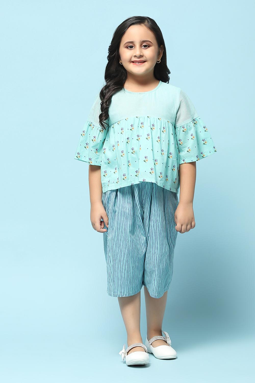 Pink Cotton Straight Printed Kurta Set image number 6