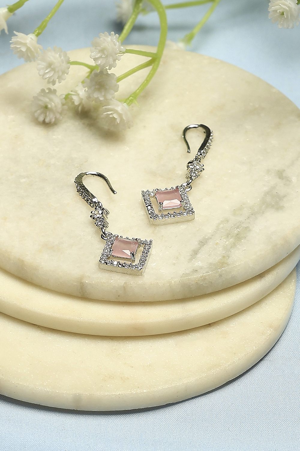 Light Pink Alloy Drop & Danglers image number 0