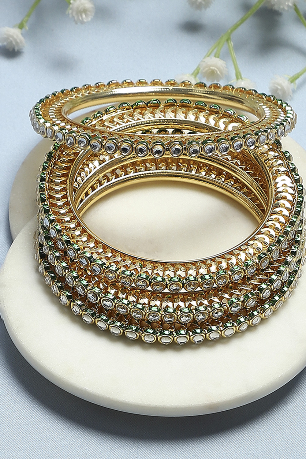 Green Alloy Bangle image number 0