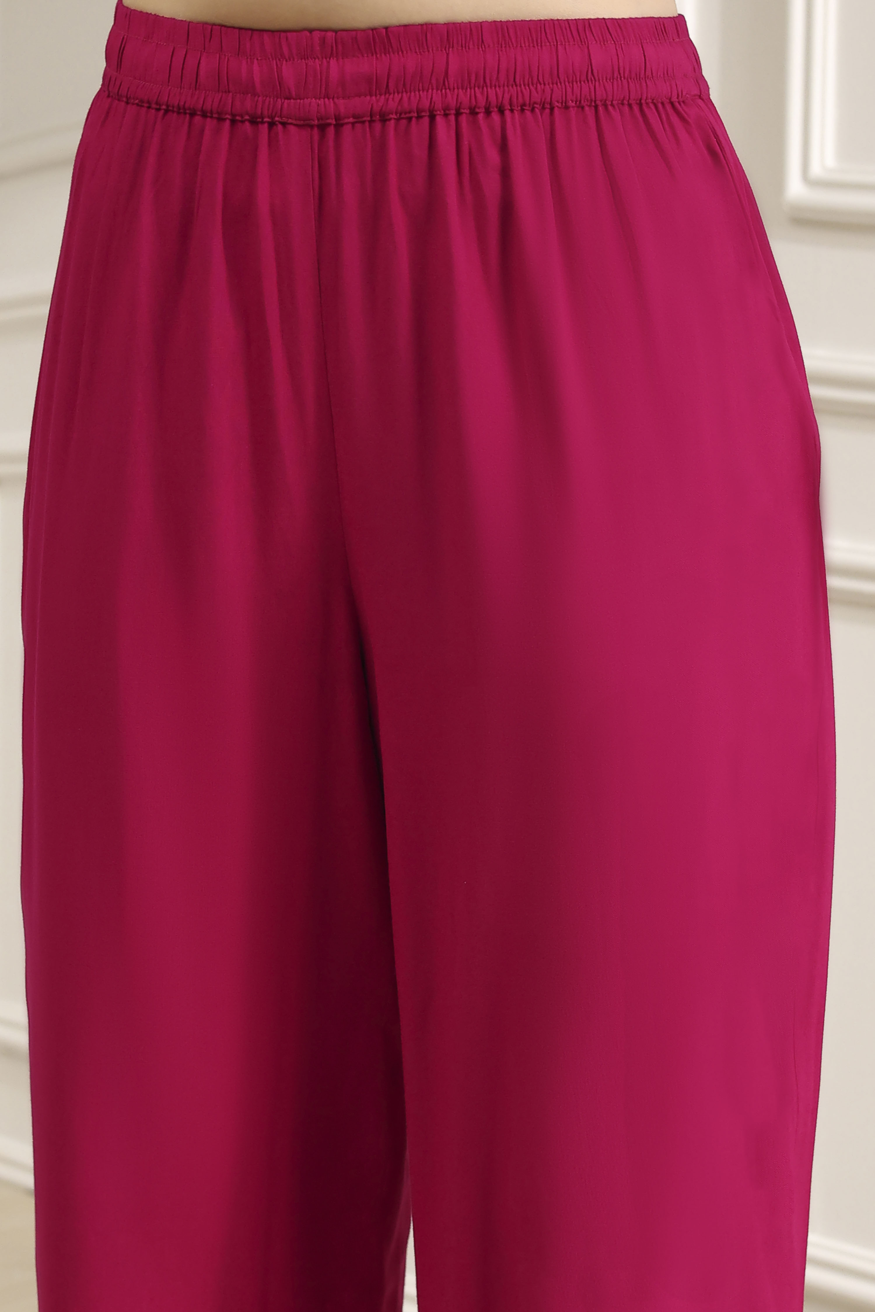 Red Printed Kaftan Style Kurta Set image number 2