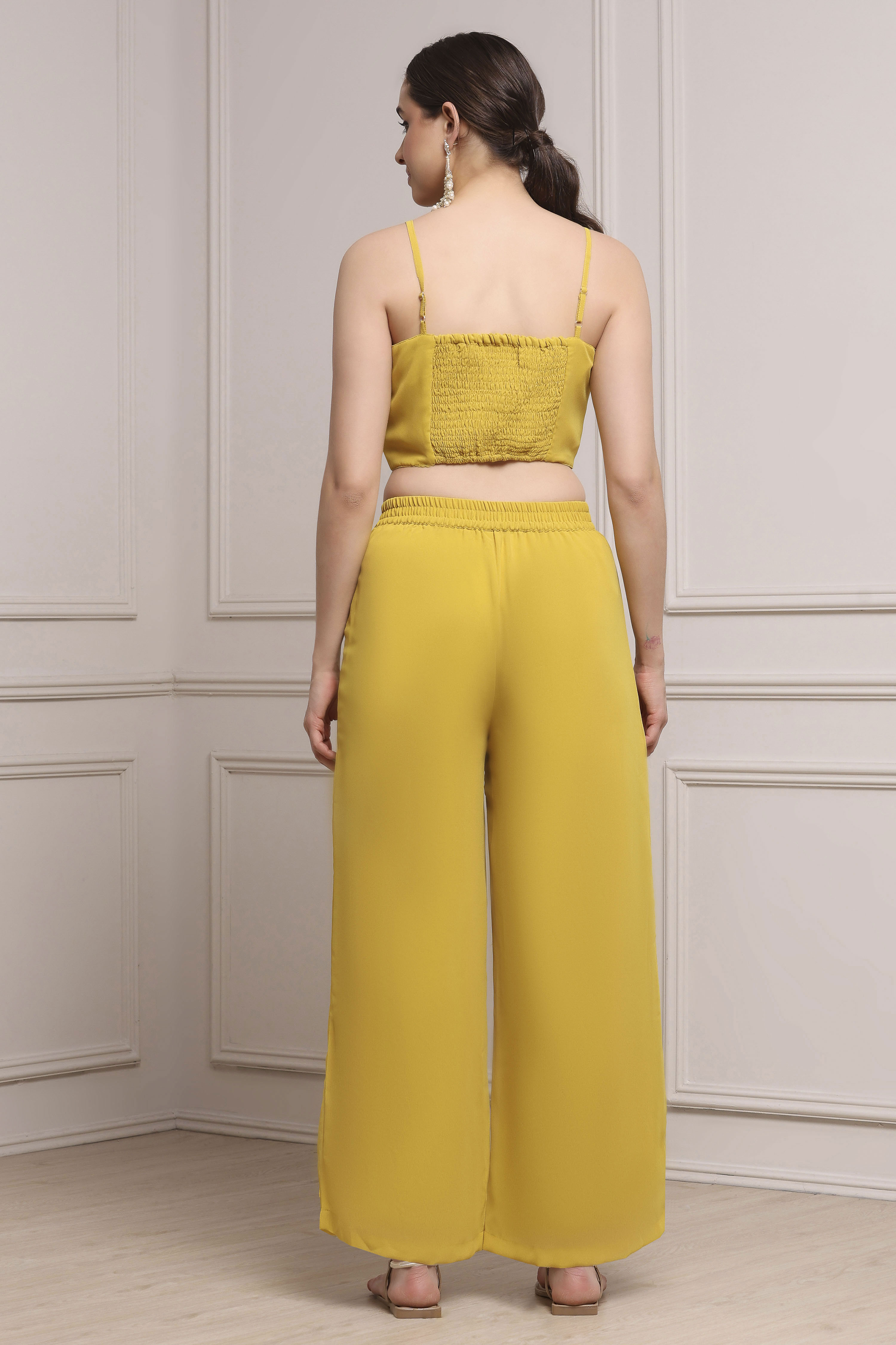 Lime Polyester Dyed Regular Fusion Set image number 4