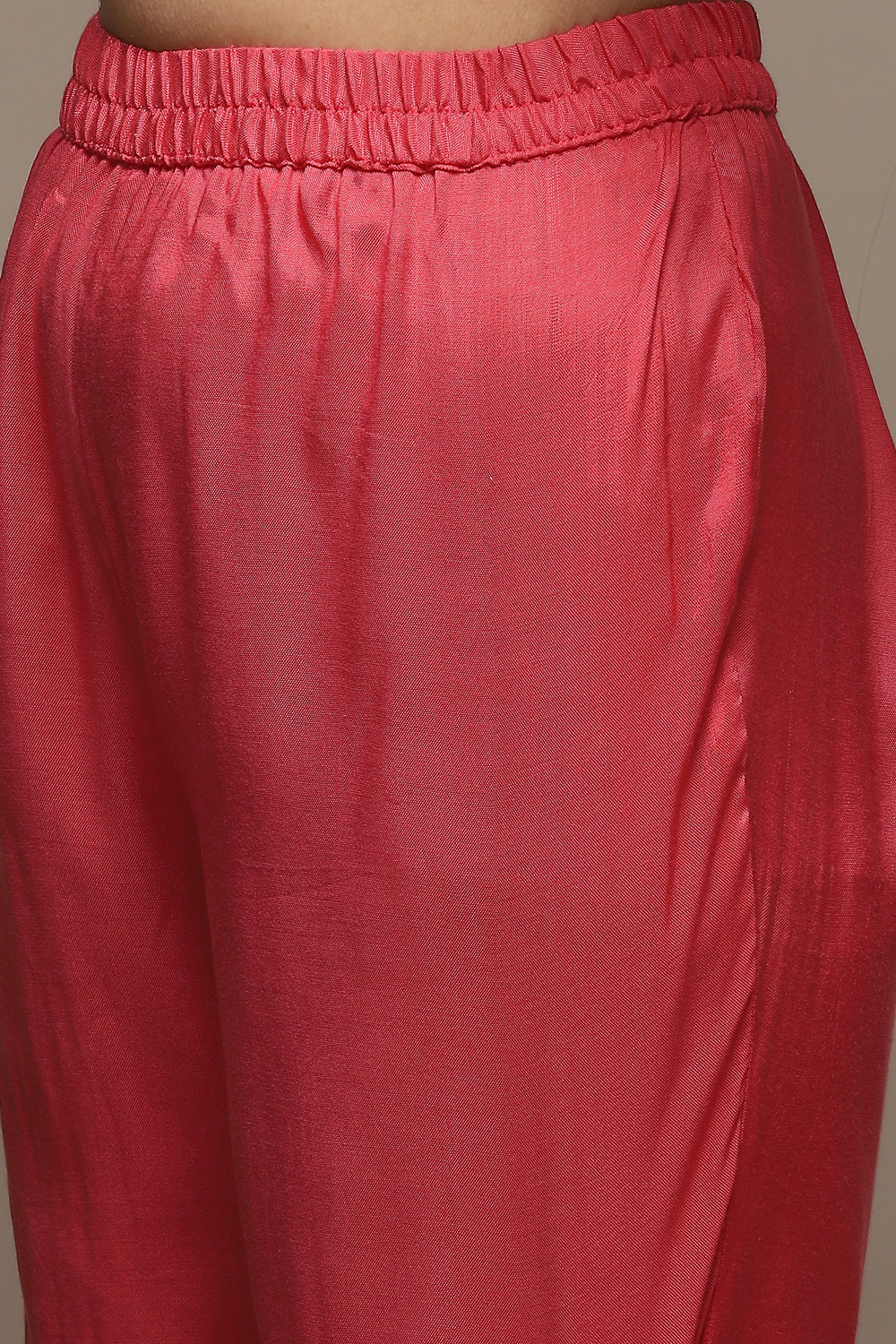 Pink Modal Machine Embroidered Unstitched Suit Set image number 3