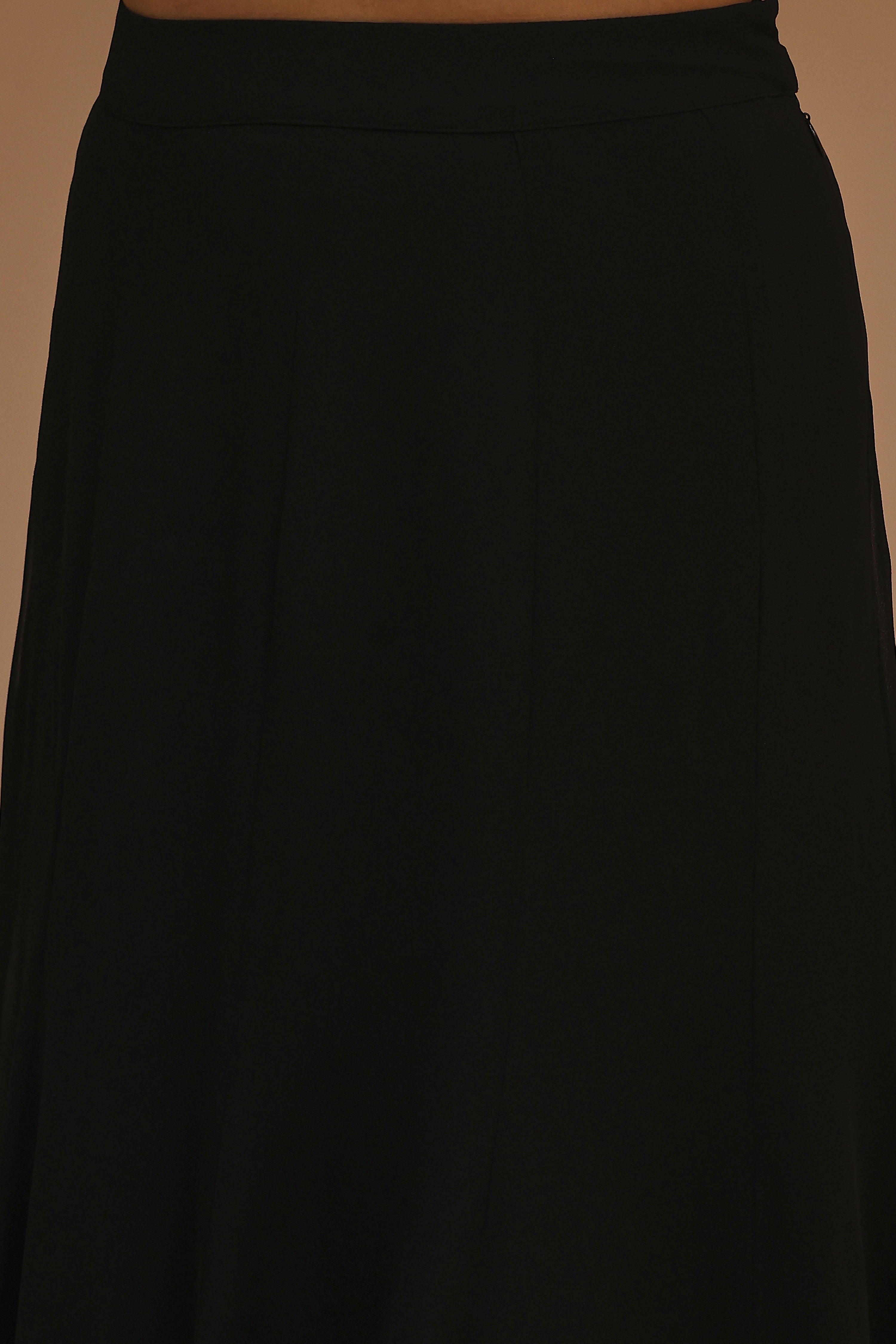 Black Art Silk Regular Lehenga Set image number 2