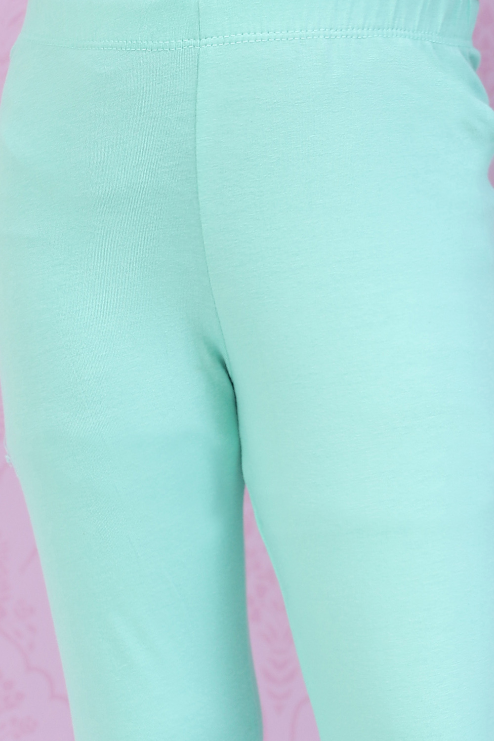 Blue Art Silk Straight Printed Kurta Set image number 2