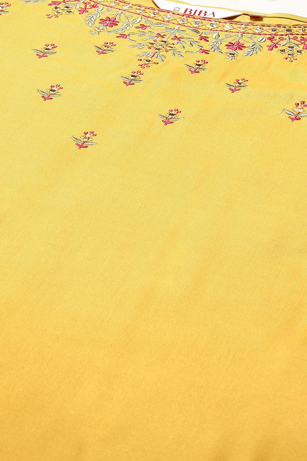 Mustard Rayon Straight Kurta Pants 2 Piece Set image number 1