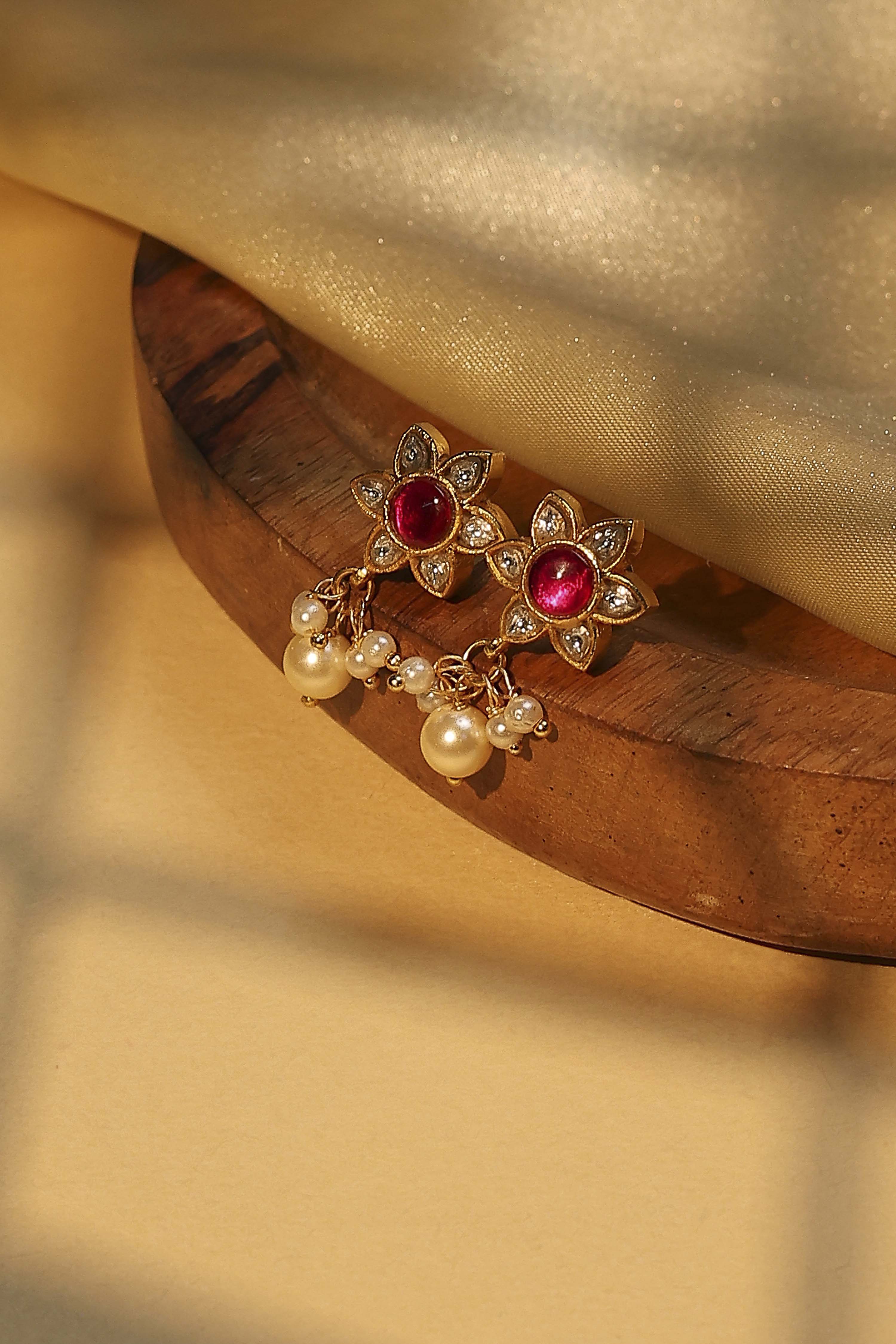 Pink Brass Studs image number 0