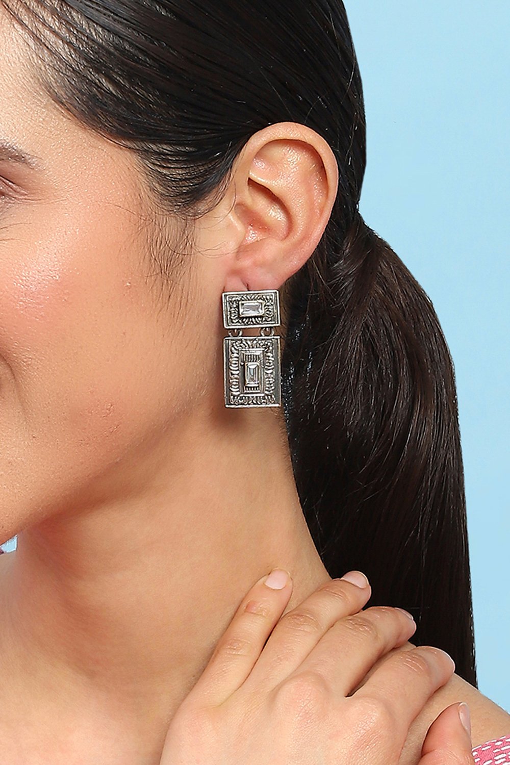 Oxidised Brass Drop & Danglers image number 1