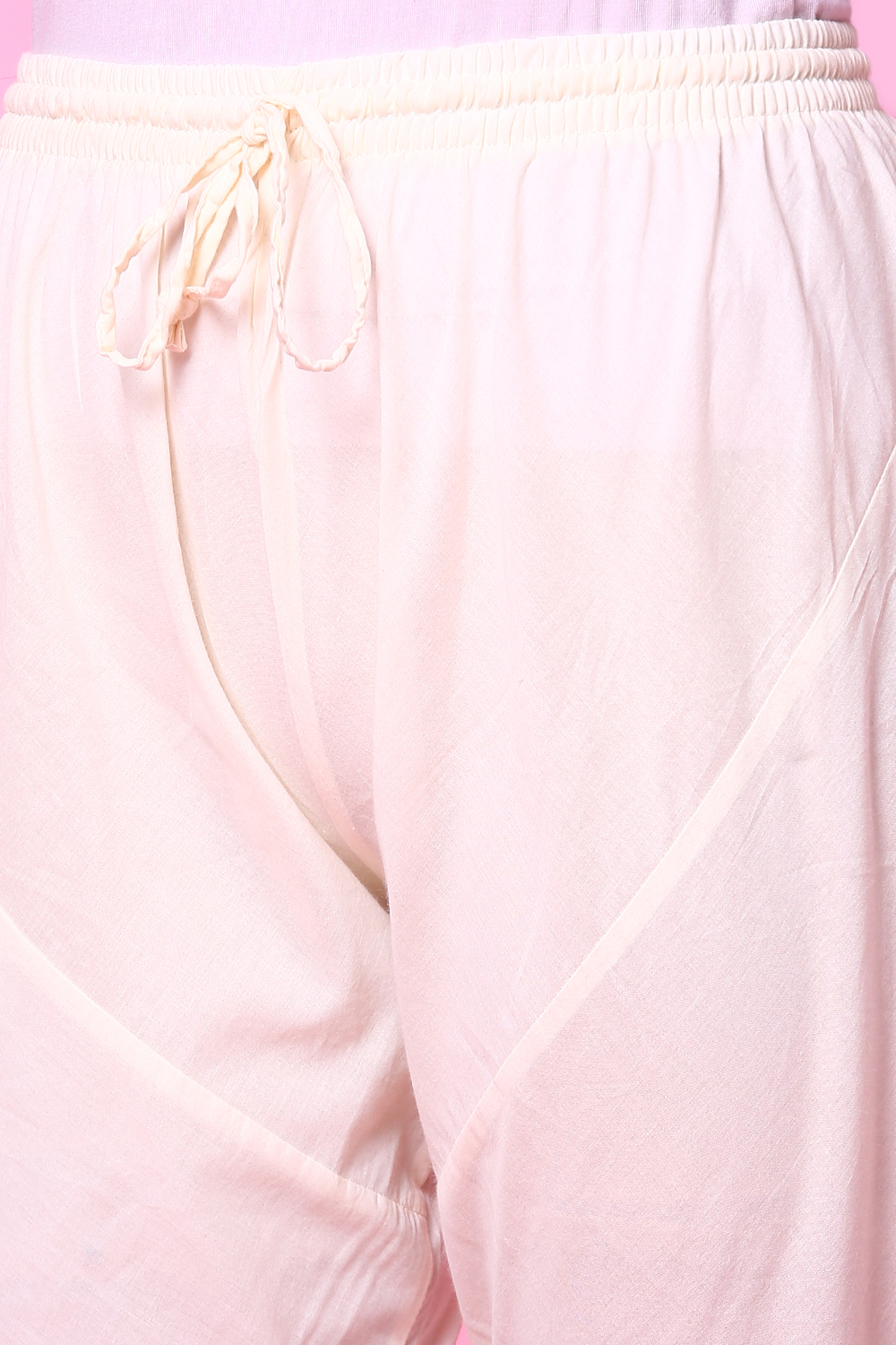 Yellow Cotton Anarkali Suit image number 3