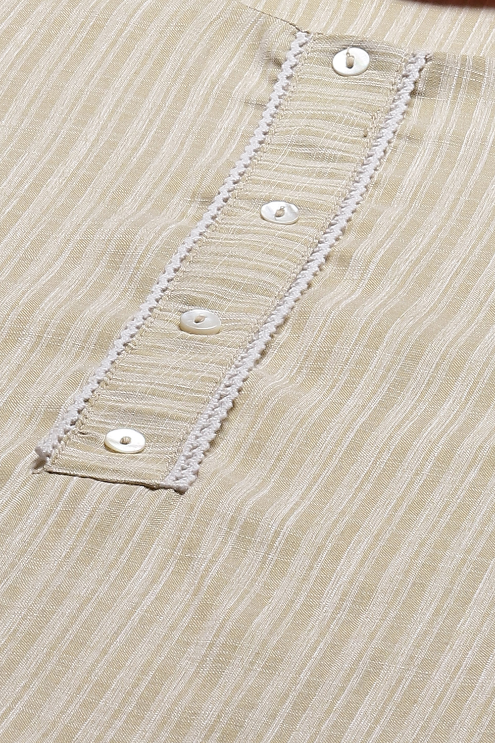 Red Cotton Blend Straight Kurta Palazzo Suit Set image number 1