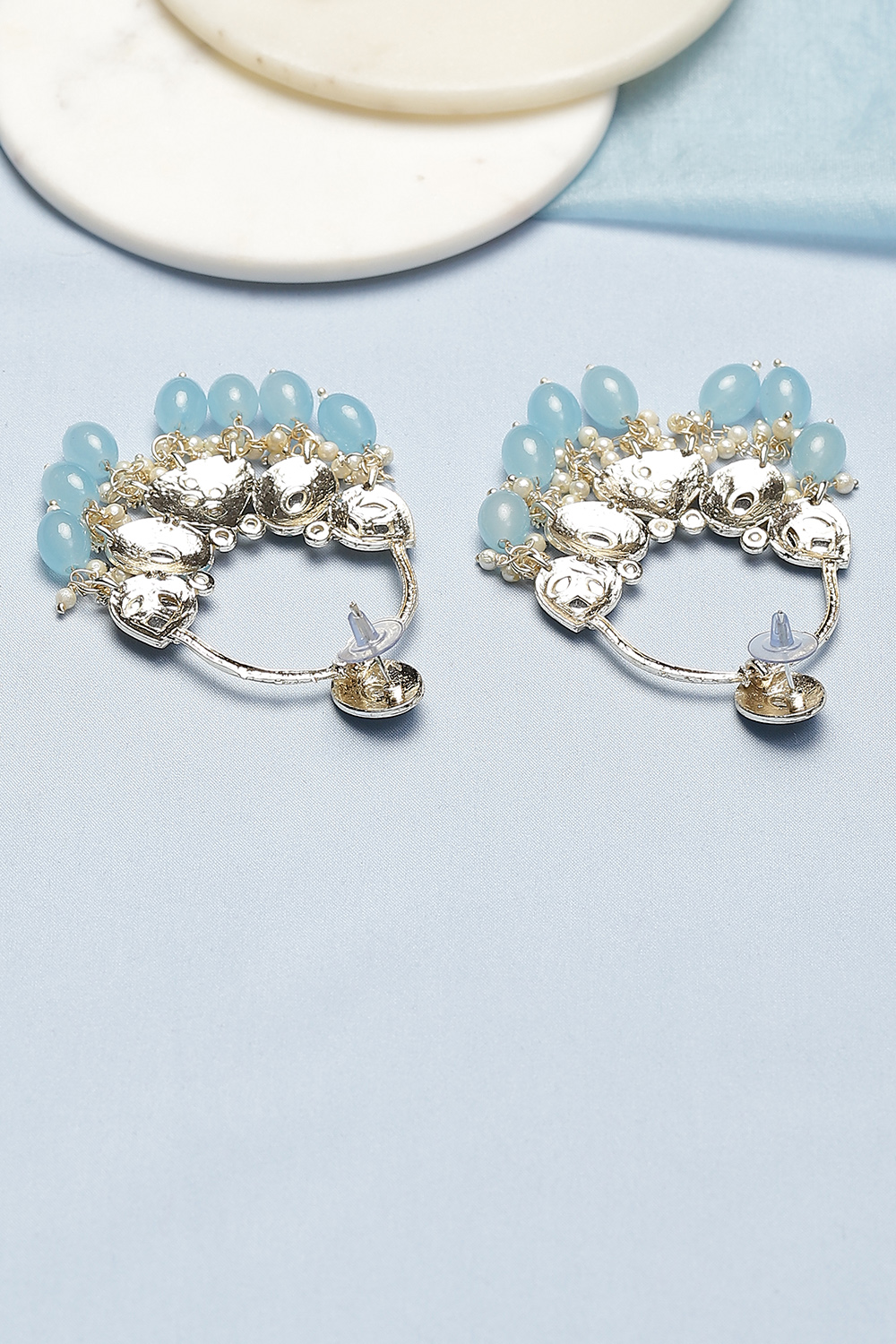 Light Blue Alloy Earrings image number 2