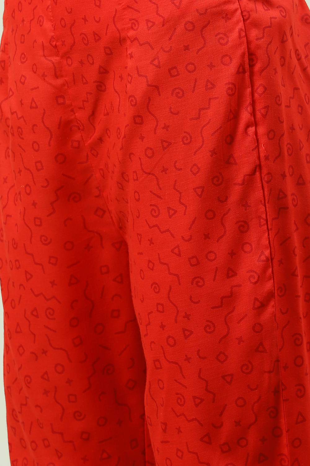 Black Cotton Screen Print Unstitched Suit Set image number 2