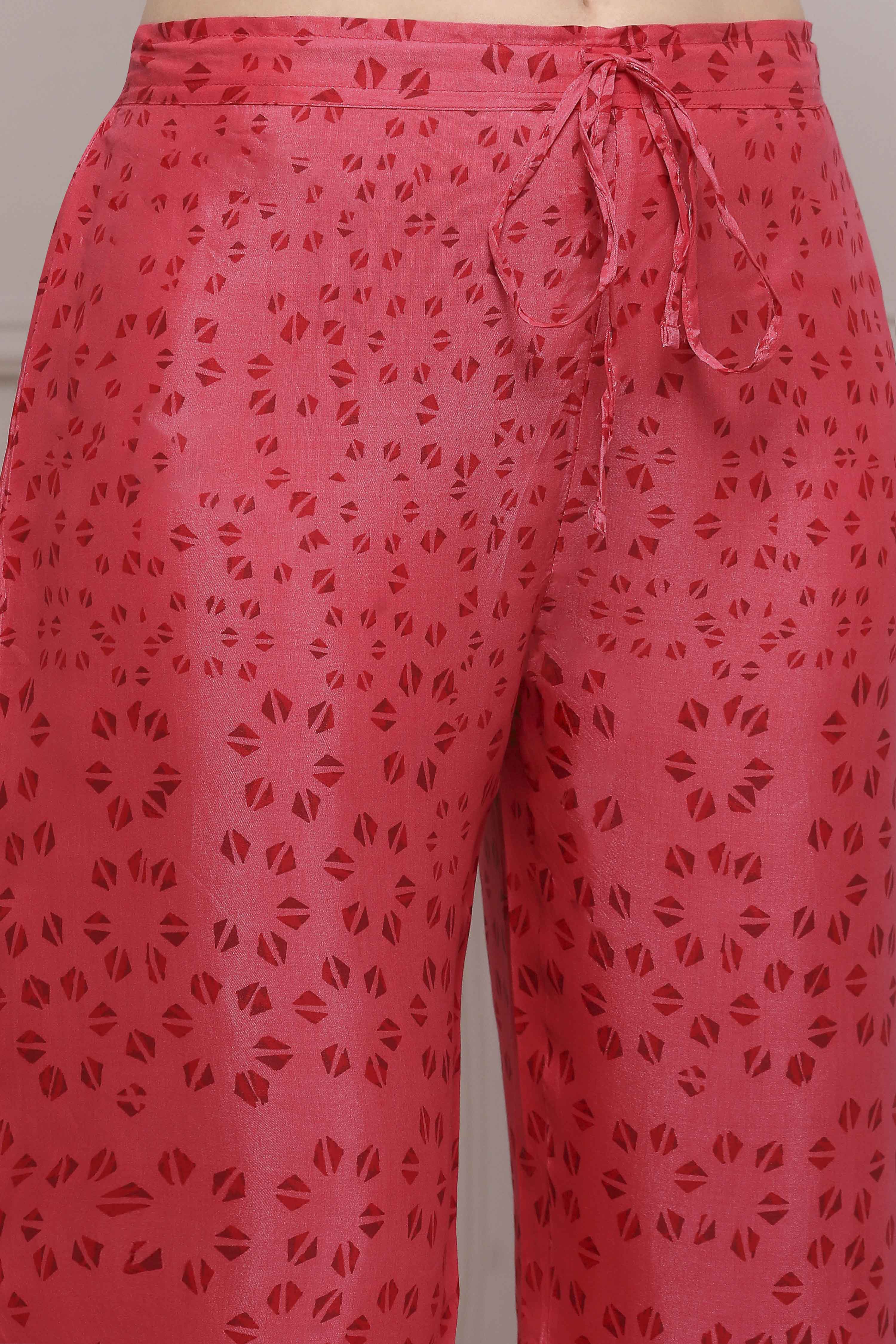 Blue LIVA Relaxed Palazzo image number 1