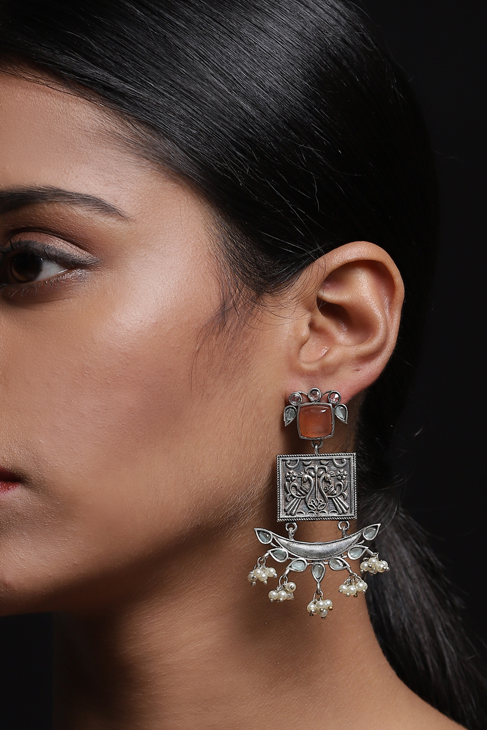 Oxidized And Rust Earrings image number 0