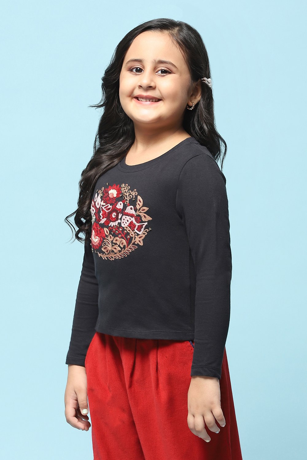 Peach Cotton Straight Top image number 2