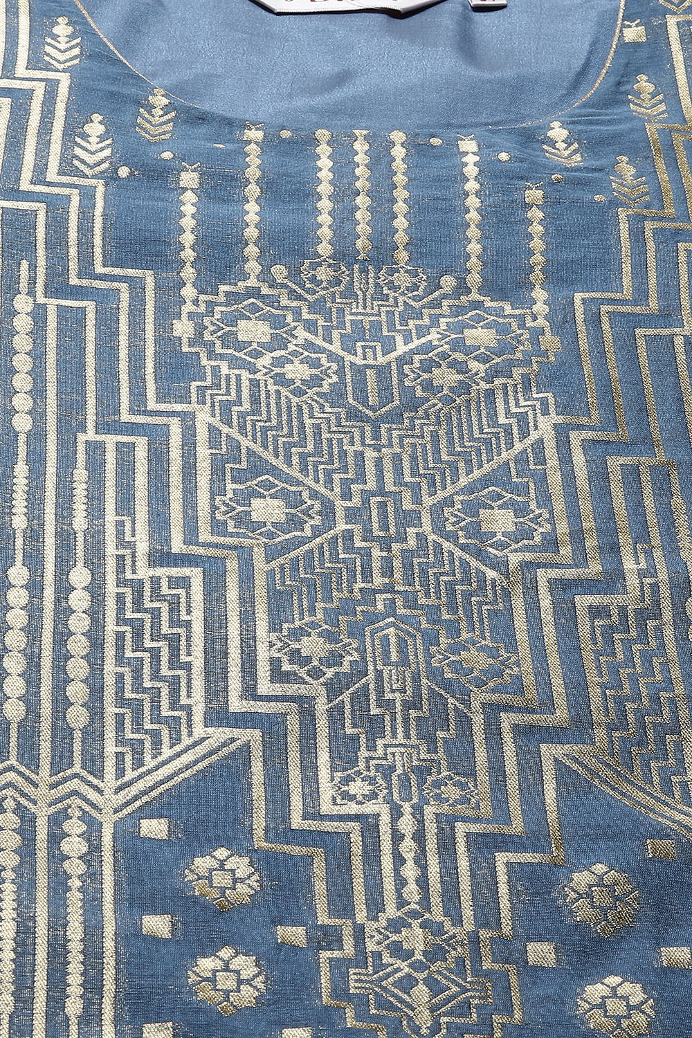 Pink Poly Cotton Straight Yarndyed Kurta image number 1