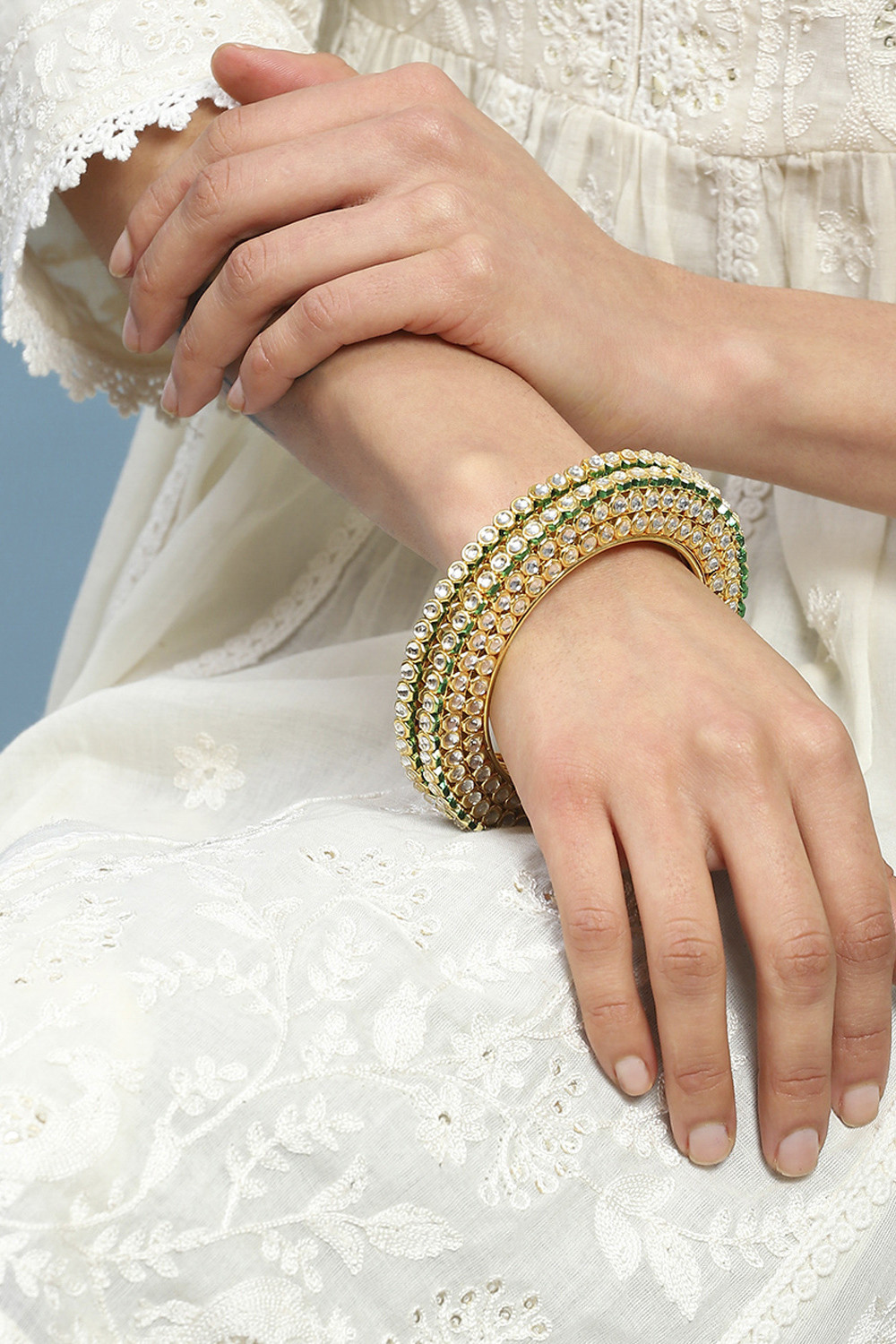 Green Alloy Bangle image number 1