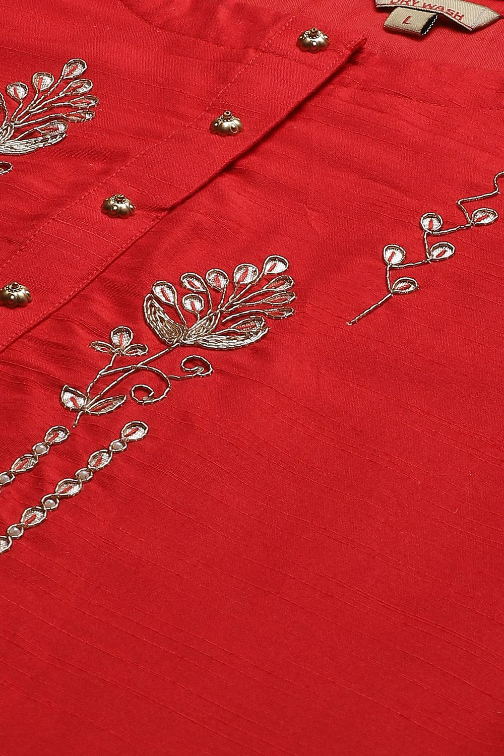 Pink Chanderi Hand Block Print Unstitched Suit Set image number 1