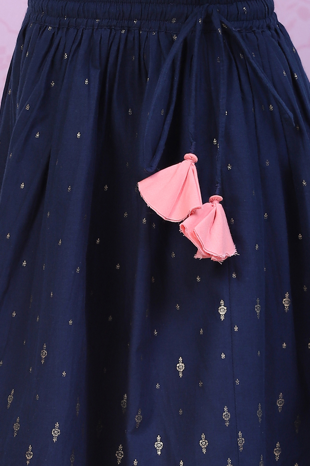 Blue Cotton Lehenga Set image number 2