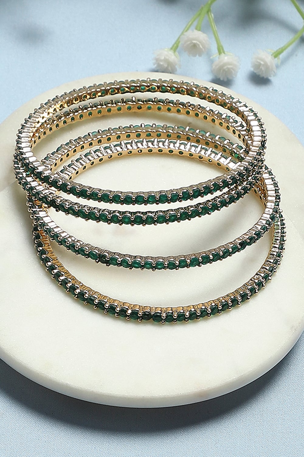 Green Alloy Bangle image number 0